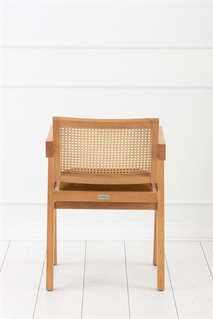 Kastra Jeanneret Hasırlı Sandalye 