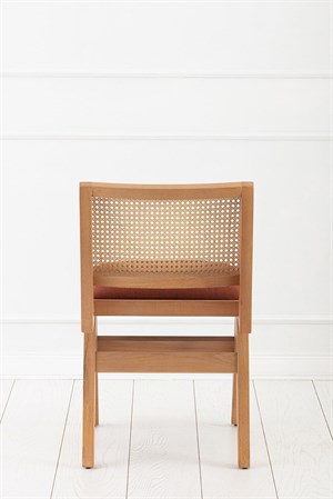 Kastra Jeanneret Kolsuz Hasırlı Sandalye 